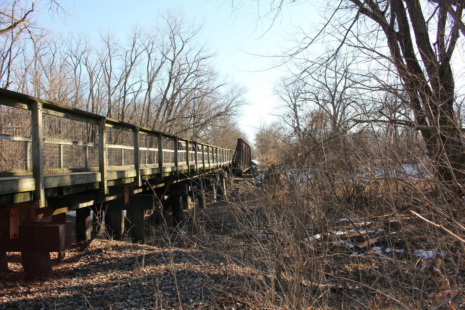 Looking south
